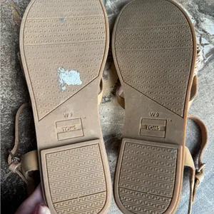 Toms Thong Sandals Ankle Strap Brown Womens‎ US 9 thumbnail 5