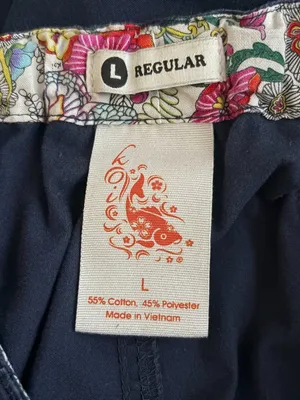 Koi Women L Regular Navy Blue Lindsey Scrub Pants Cargo Pockets Nursing Dental thumbnail 7
