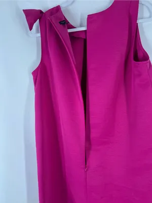 Ann Taylor Factory Sleeveless Shift Dress with Shoulder Bow Fuchsia NWT Size 10 thumbnail 10