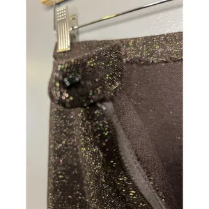 Handmade Womens 2 Piece Skirt Set Brown Metallic Sleeveless Top Midi Skirt Evening Party thumbnail 11