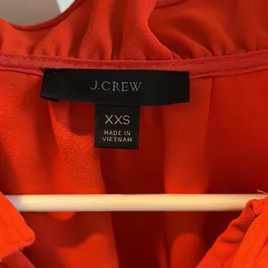J Crew red/orange blouse size XXS thumbnail 4