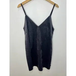 Aritzia Wilfred Free Viviene Slip Spaghetti Strap Gray Microfiber Dress Medium thumbnail 10