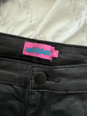 Edikted Pants Leather Flare thumbnail 2