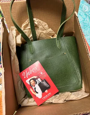 Portland Leather small Juliette tote avocado thumbnail 1