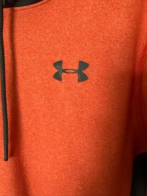 Under Armour Orange and Black Performance Hoodie thumbnail 6