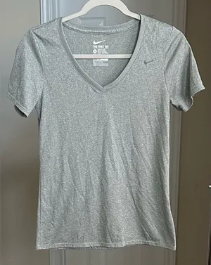 Nike Dri-Fit V-Neck Short Sleeve Tee thumbnail 1