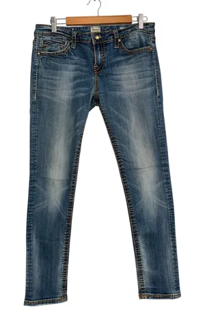 Anoname Paris‎ Skinny Jeans Womens 31 Blue Medium Wash Low Rise Stretch 517-204A thumbnail 1