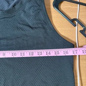 Lululemon spell out black tank 17 inches pit to pit. Preloved thumbnail 6