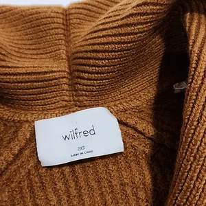 Aritzia Wilfred Chunky Shawl Collar Cardigan - Brown thumbnail 2