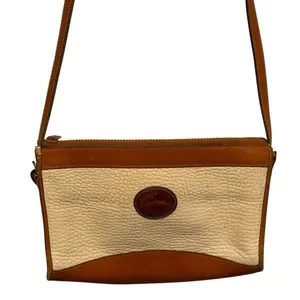 Vintage Dooney‎ Leather Shoulder Bag Brown thumbnail 2