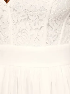 NWOT Lulus Bridal Cherish You Always White Lace Maxi Dress XS thumbnail 5
