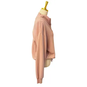 Varley DoubleSoft Cowl Neck Sweatshirt, Dusty Pink, Size Small Cozy Loungewear thumbnail 2