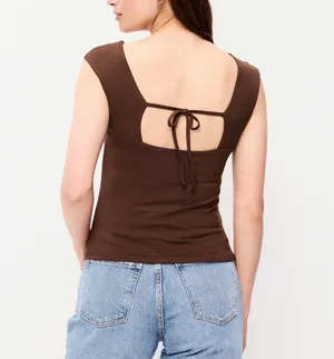 Old Navy Cap-Sleeve Tie-Back Top thumbnail 4