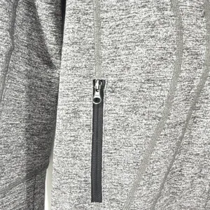 Lululemon Stride Jacket‎ II With Hood Thumbhole Zip Up Gray Activewear SZ 4 thumbnail 4