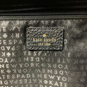 Kate Spade Womens Reis Shoulder Bag Black Pebbled Leather Triple Compartment thumbnail 13