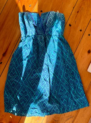 Alice + Trixie Strapless Geometric Mini Dress Size Small thumbnail 5