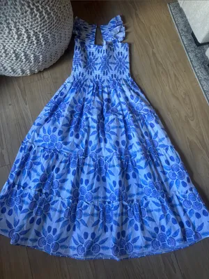 Hill House The Ellie Nap Dress Blue Shell Mosaic thumbnail 2