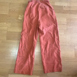 Anthropologie Orange Preppy Career Coastal High Rise Wide Leg Trousers 0 thumbnail 5