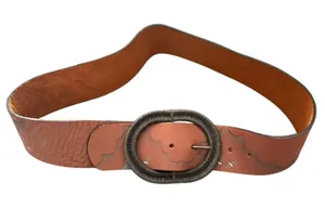 GENUINE LEATHER Sky‎ Painted Belt Large Tan thumbnail 1