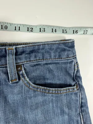 Y2K Gap Low Rise Flare Jeans Women’s 6 Ankle Light Wash Stretch Denim thumbnail 8