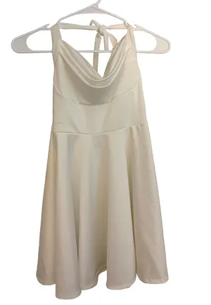 Windsor White Halter Dress thumbnail 3