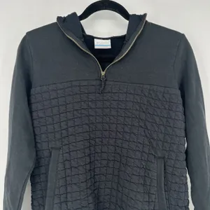 Columbia Sunday Summit Pullover Womens Medium Black Hooded 1/4 Zip Jacket thumbnail 6
