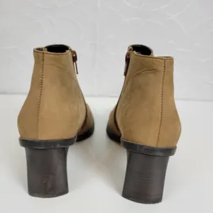 Etienne Aigner Womens Boots Size 7.5 Brown Suede Block Heels Ankle High thumbnail 5