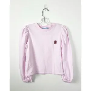 Hill House Teddy Puff Sleeve Sweatshirt – Pink Cozy Pullover, Women’s Size M thumbnail 2