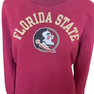 Champion Florida State Seminole Crewneck Pullover Sweatshirt Burgundy Size M thumbnail 2