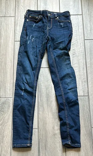 Zara Blue Skinny Jeans with Stretch and Tapered Fit thumbnail 1