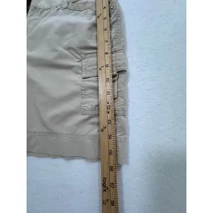 White House Black Market Tan Cargo Shorts Womens 8 Khaki Utility Stretch Cotton thumbnail 6