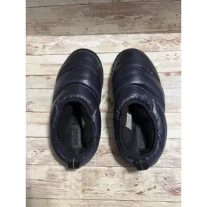 Sorel Hadley Slippers Quilted Navy Blue Puffy Nylon Women's 8 Cozy Warm thumbnail 4