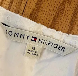 Tommy Hilfiger White Eyelet Pleat Skirt 12 Retro Preppy Cottagecore Lined thumbnail 4