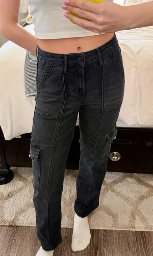 Altar’d State Iggy Cargo Straight Jeans thumbnail 1