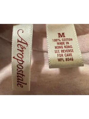 Aeropostale Medium Pink Graphic T-Shirt with Roses and 'Buy Me Something' Print thumbnail 2