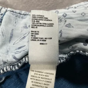 We The Free People Pants 4 Blue Mover & Shaker Denim Harem Loose Pleated Boho thumbnail 4