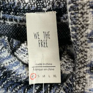NEW Free People At The Lodge Pullover Top Size XS Grey Frost Combo Fair Isle Ski thumbnail 6