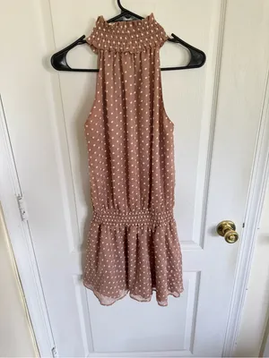 Amanda Uprichard Kimmie Dress in Embroidered Dot thumbnail 5