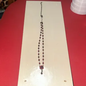 Elegant Red Beaded Necklace thumbnail 2