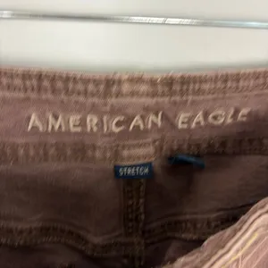 American Eagle Stretch Stovepipe Pant Brown High Waist Twill Earthy Size 00 thumbnail 8
