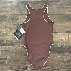 NWT It’s Now Cool The Contour One Piece Size Small S brown fudgesicle swim FP thumbnail 5