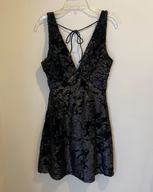 Gianni Bini Black Sequin Dress thumbnail 1