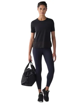 Lululemon Sole Training Short Sleeve Black Workout Hiking Top thumbnail 2