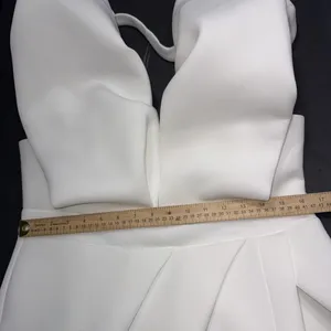 Bibi Bridal Shower White Dress Puff Icon Bride‎ Bachelorette Reception Dress XL thumbnail 13