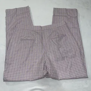 NWT Nasty Gal Sz 10 High Waisted Tapered Check Pants In Lilac thumbnail 9