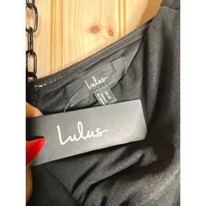 NWT Lulus Notorious Perfection Black Off Shoulder Ruffled Maxi Dress Party Sz XS thumbnail 6