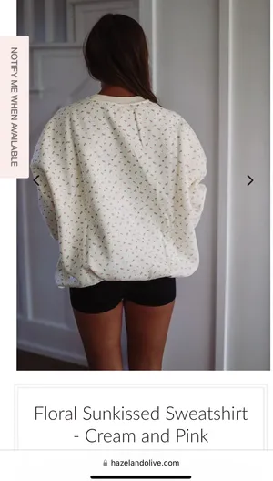 Hazel and Olive Floral Sunkissed Sweater thumbnail 2
