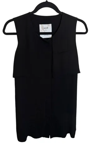 Aggie By Tomo Little Black Mini Shift Dress thumbnail 1
