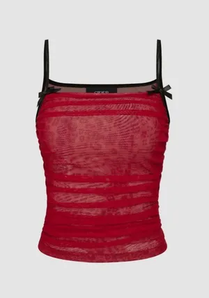 NWT Cider Mesh Square Neck Leopard Tank thumbnail 1
