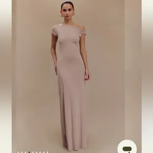 Meshki - Tamsin Short Sleeve Modal Maxi Dress - Mushroom thumbnail 4